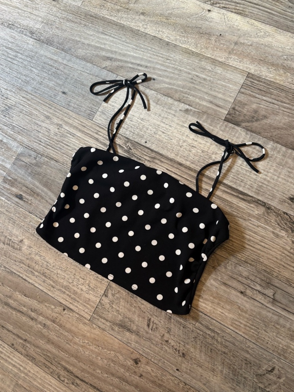 polka dot crop top